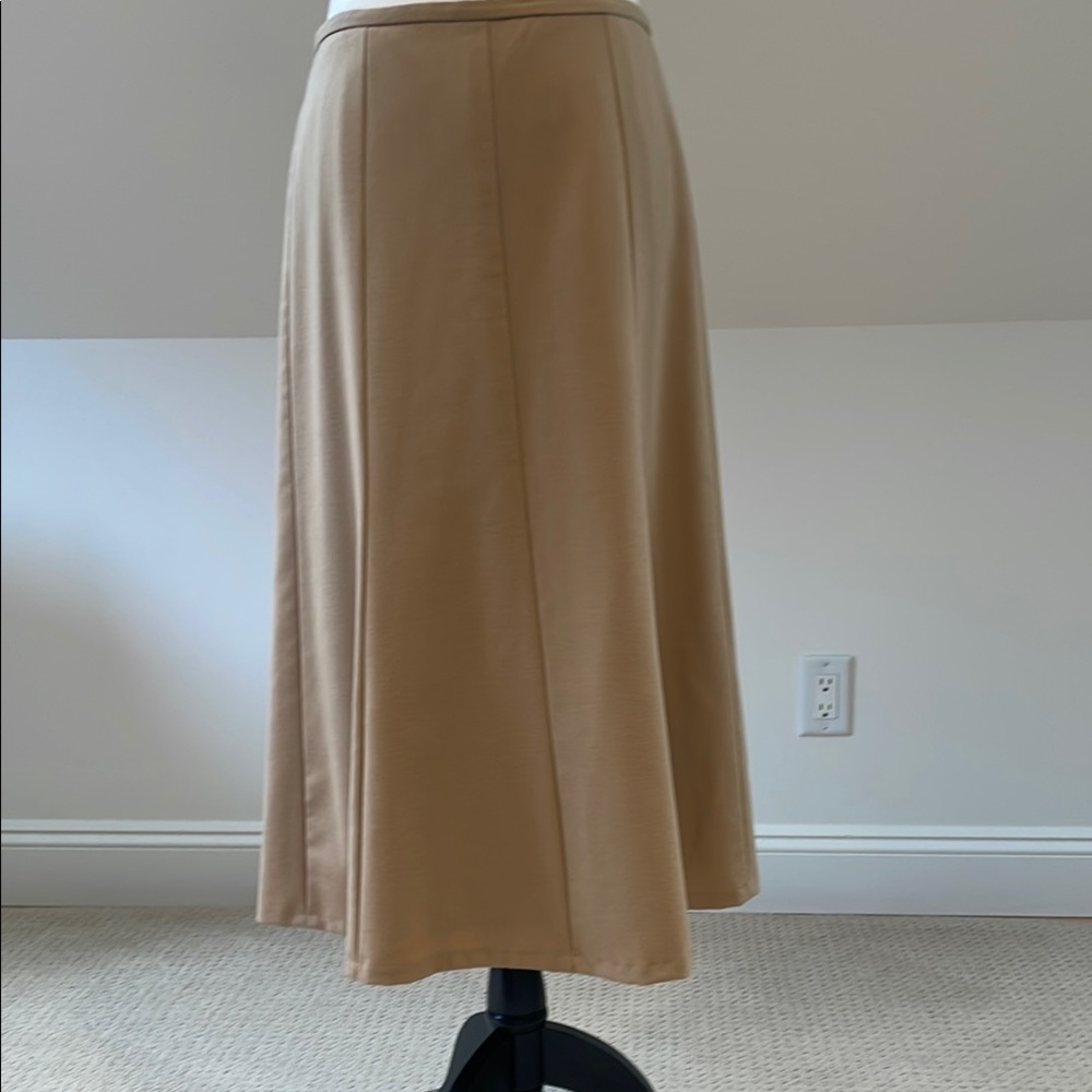 petite size Italian flannel midi skirt